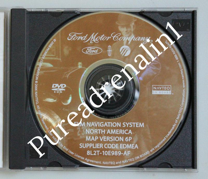 2007 2008 lincoln mkx elite limited navigation map disc cd dvd 6p update oem