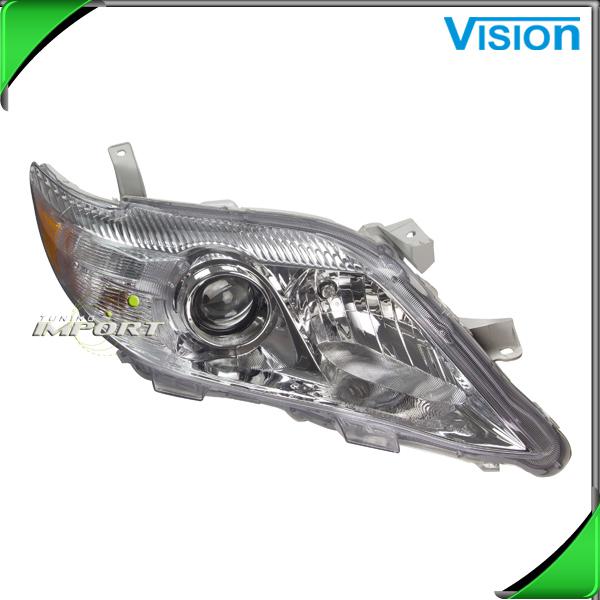 Right headlight to2503191 chrome head lamp assembly 2010-2011 camry xle halogen