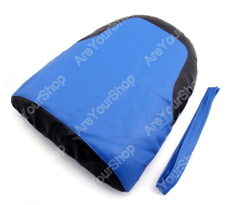 Rear pu leather seat cowl cover pillon suzuki gsxr 600/750 01-03 k1 blue