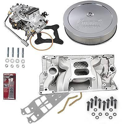 Summit racing« intake manifold, carburetor, and air cleaner pro pack 03-0223