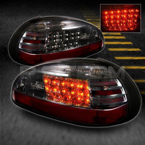 Smoked 97-03 pontiac grand prix philips lumileds led perform tail lights lamps