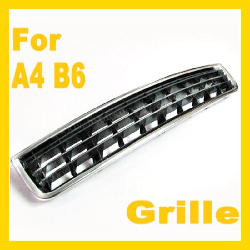 For 2002 2003 2004 2005 audi a4 b6 chrome front center lower grille grill new