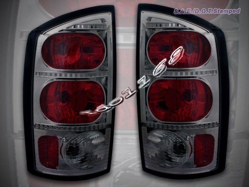 2002-2006 dodge ram smoke altezza tail lights brand new brake lamps 1500 2500