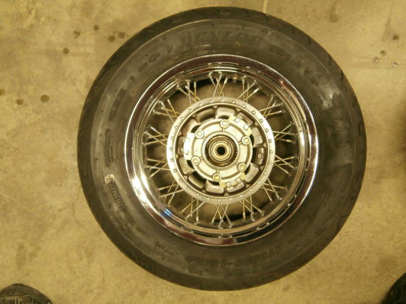 1991 suzuki vs 1400 intruder rear wheel and dunlop 170/80 15 d404 tire