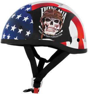 Skid lid lethal threat original pow mia half helmet