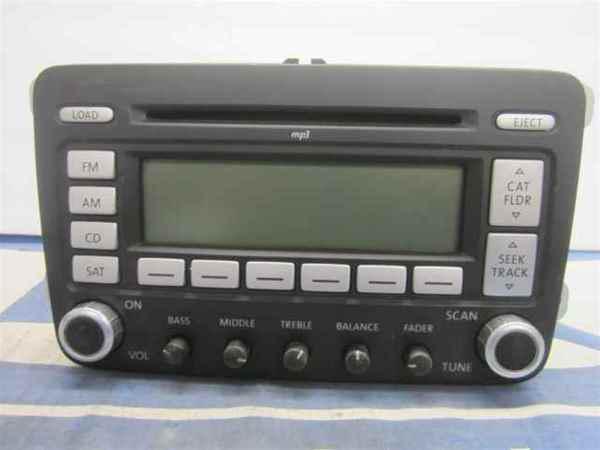 08 09 volkswagen golf jetta eos mp3 6 disc radio oem