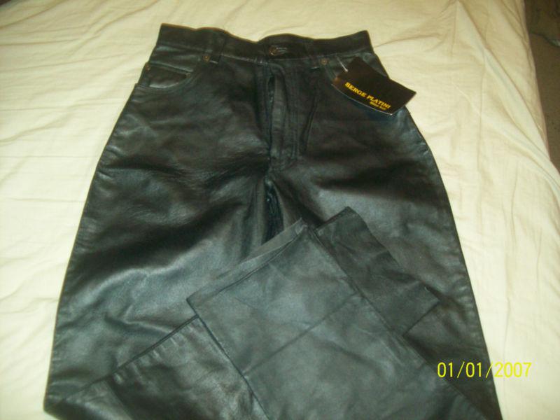 Serge platini milan italy leather pants size 30 with tag