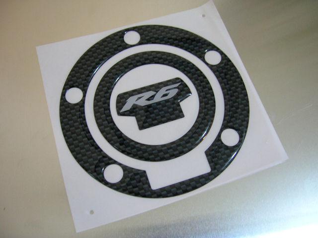  carbon yamaha yzf r6 yzfr6 gas tank pad decal 