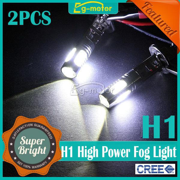 2x h1 11w cree led bulbs cob drl fog driving turn parking light lamps bulb