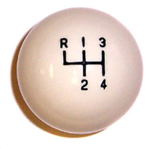 Gmk4010552641 goodmark shift knob white for 4 speed transmissions new