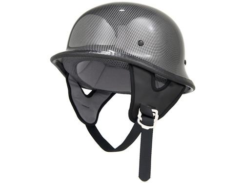 Cruiser chopper street bobber helmet german half helmet shorty carbon fiber - s