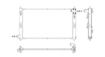 Sherman 92979 radiator mitsubishi lancer