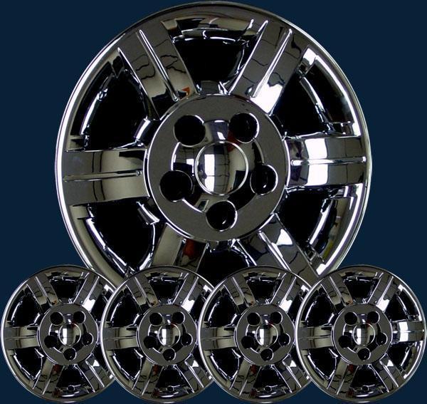 '07 08 09 dodge durango 17" 6 spoke chrome wheel skins new set/4 part # 7298p-c