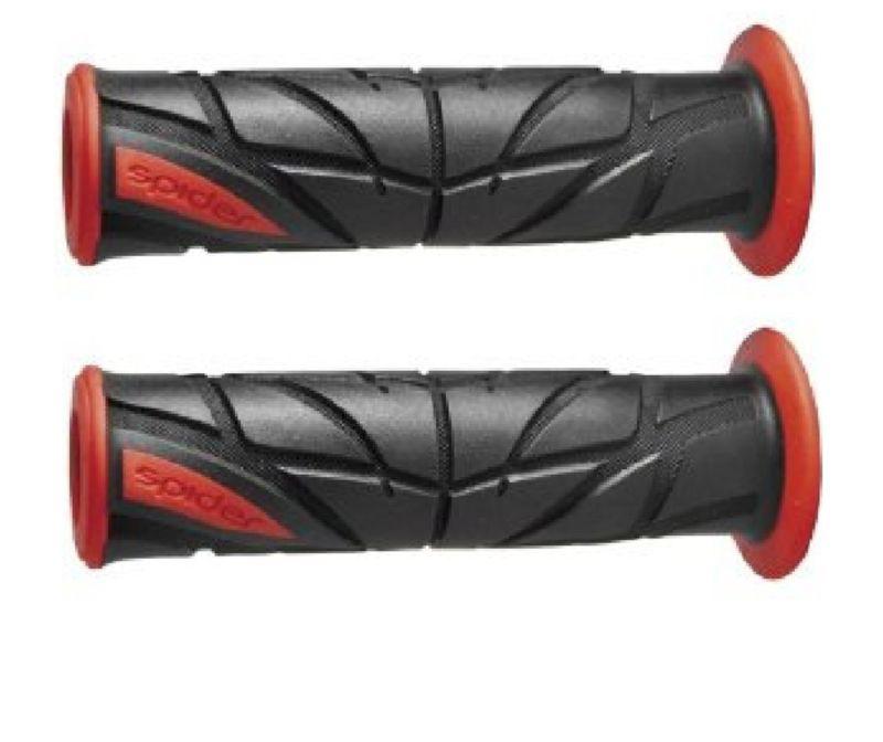 Spider red peak motorcycle grips for honda cb 400 750 900 1000 1100 1979-2011