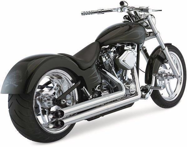 Vance & hines exhaust longshots hs for harley softail 86-06