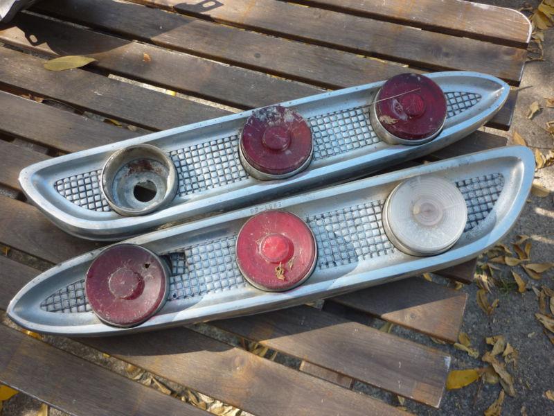 1959 edsel corsair ranger tail light housing with taillight lenses and gasket