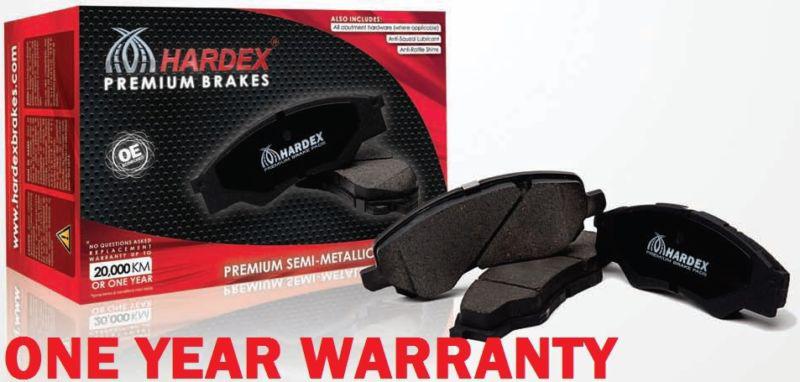 New rear semi metallic brake pad set d981 jeep liberty wrangler hardex brakes