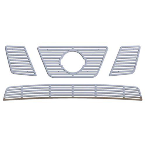 Nissan frontier 09-11 stainless horizontal billet front metal grille trim cover