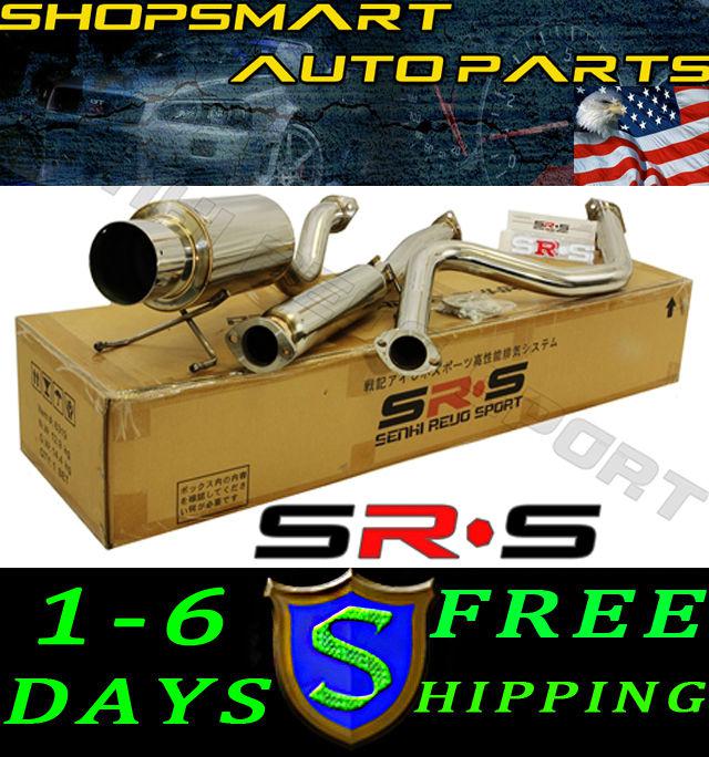 Srs type-r1 catback exhaust system 96-00 hb honda civic 3dr cx dx ek 96 97 98 99