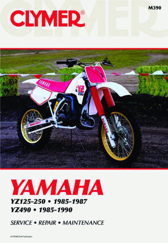 Clymer repair service manual for yamaha yz125-490 85 86 87 88 89 90