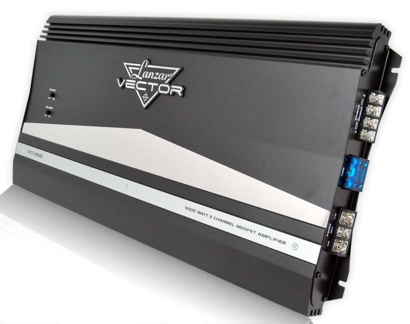 Lanzar vct2510 5000w bridgeable 2 channel high power car amplifier