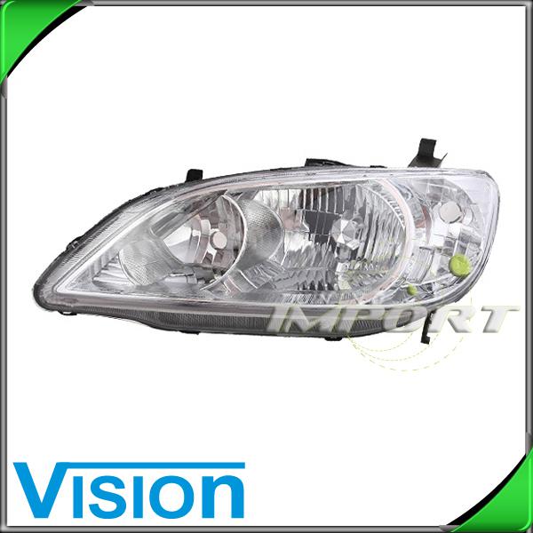 Driver side left l/h headlight lamp assembly replacement 2004-2005 honda civic