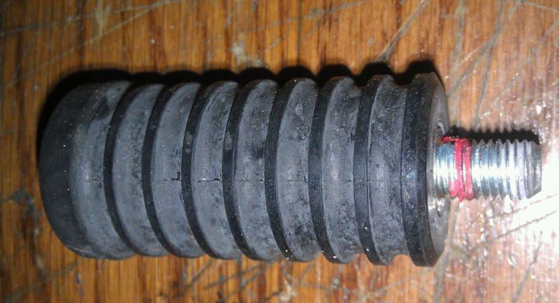 Harley davidson multifit 2" long rubber use as heel or toe shifter peg 