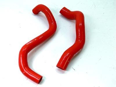 Obx ford mustang 3.8l 01-04 silicone radiator hose set hoses  red