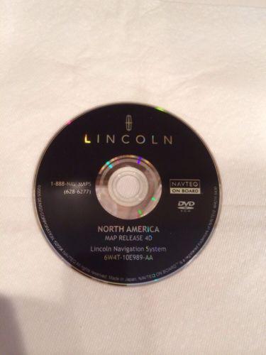 Lincoln navagation system 6w4t-10e989-aa dvd rom north america map release 4d