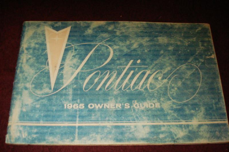 1965 pontiac & tempest owner's manual / good original!!