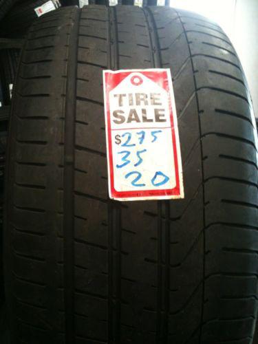 1 used  pirelli p-zero  tire size 275/35/20 zr tire 5/32 tread left 