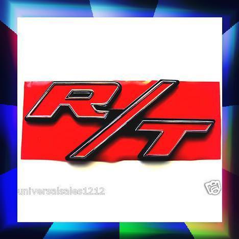 (1) red r/t rt charger challenger nitro caliber avenger emblem badge new