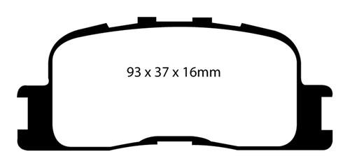 Ebc brakes dp41716r yellowstuff street and track brake pads