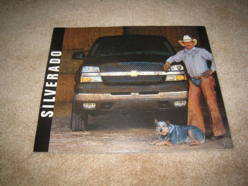 2003 chevrolet silverado pickup truck ls lt 1500 2500 sales brochure literature