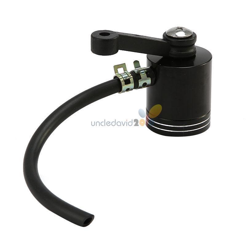 Black universal motorcycle front brake clutch tank cylinder fluid oil reservoir