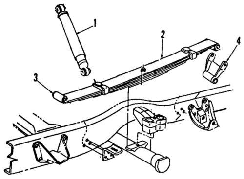 Dodge oem 4228469 rear suspension-shackle