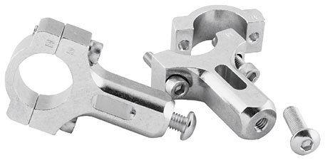 New msr evolution clamps set(pair), silver, standard (7/8")