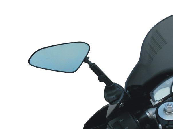 Targa adjustable sportbike mirror blue honda cbr600f3 1991-1998