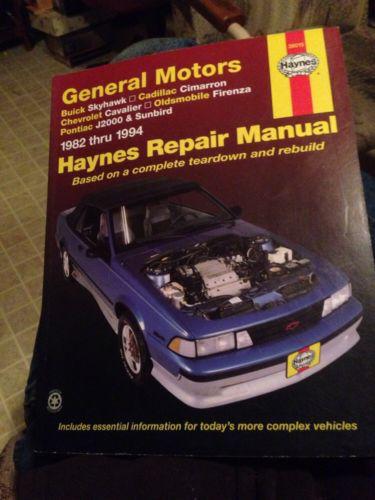 Haynes repair manual general motors 1982-1994 see desc for specific makes/models