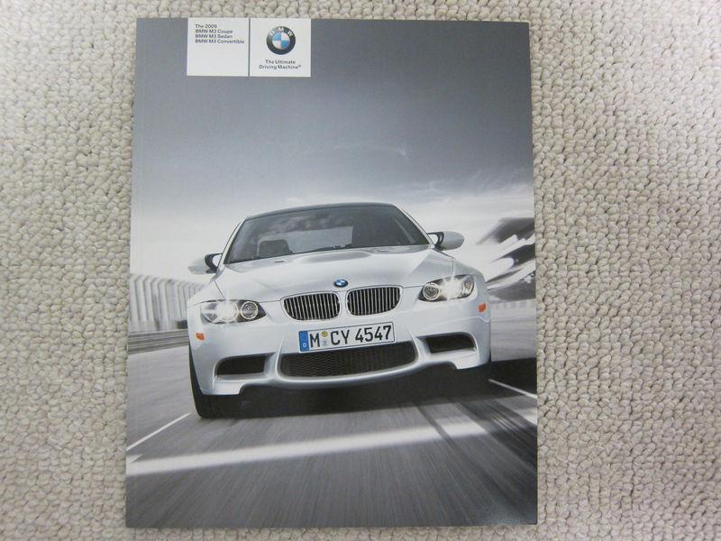 Bmw m3  coupe m3 sedan m3 convertible 2009 sale brochure