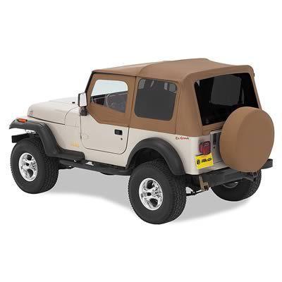 Bestop soft top replace-a-top polymer cloth spice tinted windows jeep wrangler