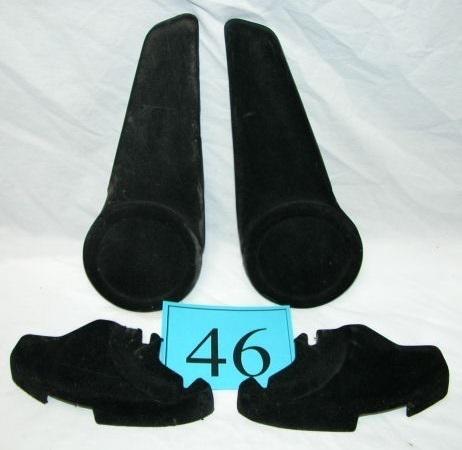 82-92 camaro firebird black fuzzy seatside cover set