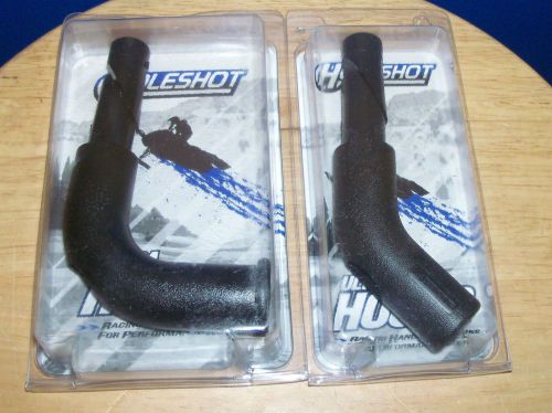 Holeshot ultra black snowmobile handlebars hooks 1 45 &amp; 1 90 degree