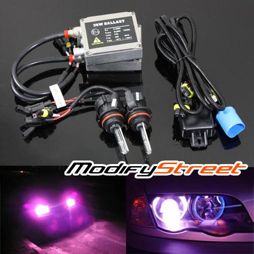 9007/hb5 12000k violet pink bi-xenon hi-low ac ballast hid headlights kit