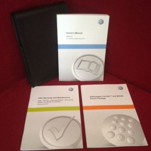 2014 volkswagen vw jetta original oem owners manual set with case