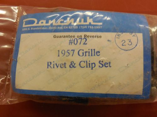 1957 chevrolet bel air/210/150 grille clip and screw set danchuk # 072