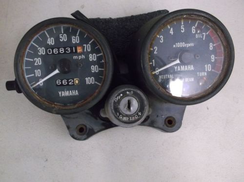 Yamaha dt125 gauges instrument cluster used 1978 no key