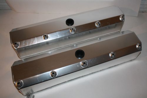 Oldsmobile aluminum sheet metal valve covers with breather holes