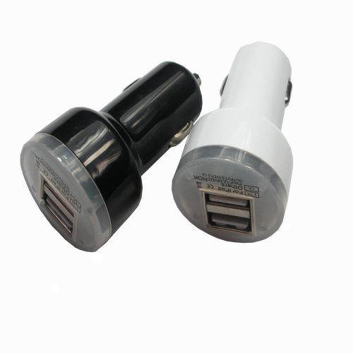 2pcs universal dual 2 port usb car charger for iphone ipod ipad good quality