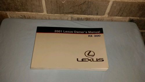 Very nice oem 2001 lexus rx 300 owners manual book